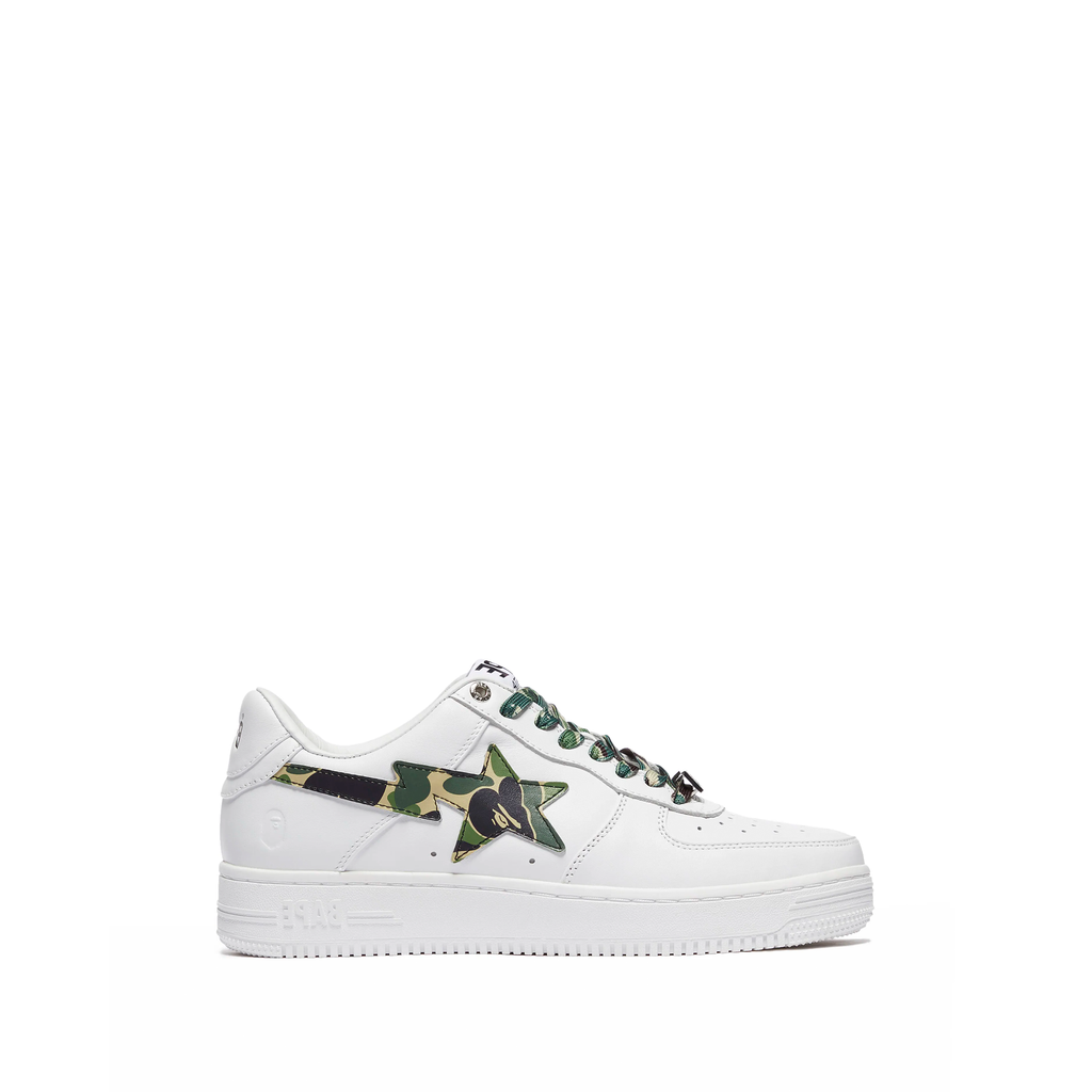 A Bathing Ape Bape Sta Low White ABC Camo Green sneaker