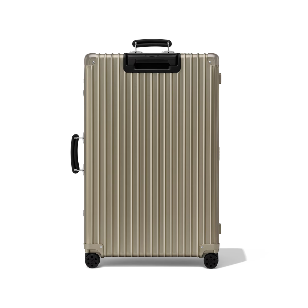 RIMOWA Classic Check In L suitcase in titanium — view 2