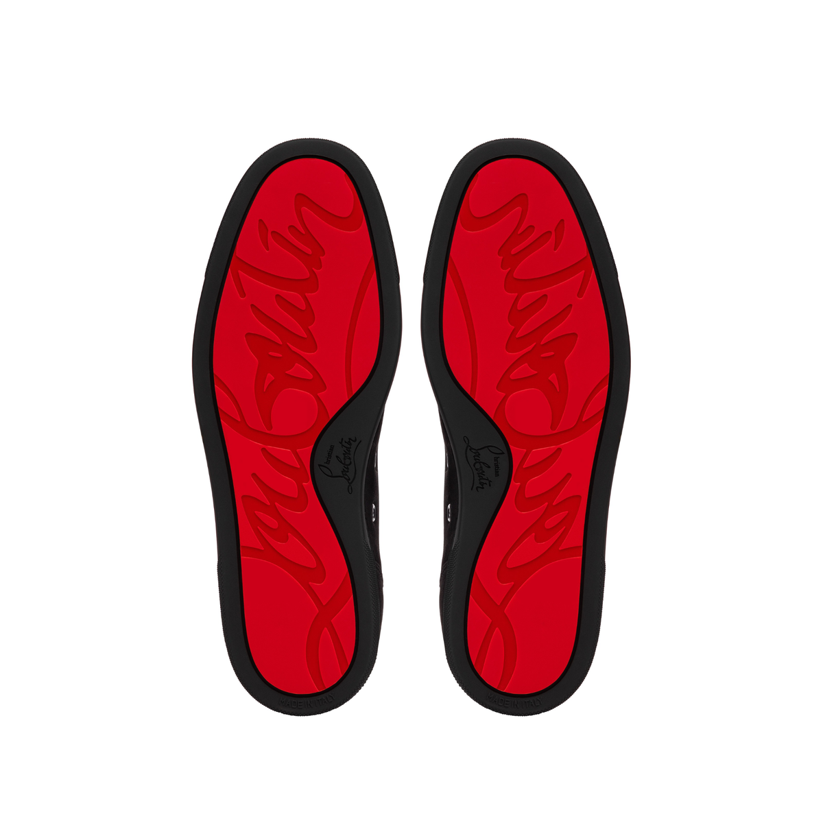 Christian Louboutin Louis Junior Suede Sneakers in black