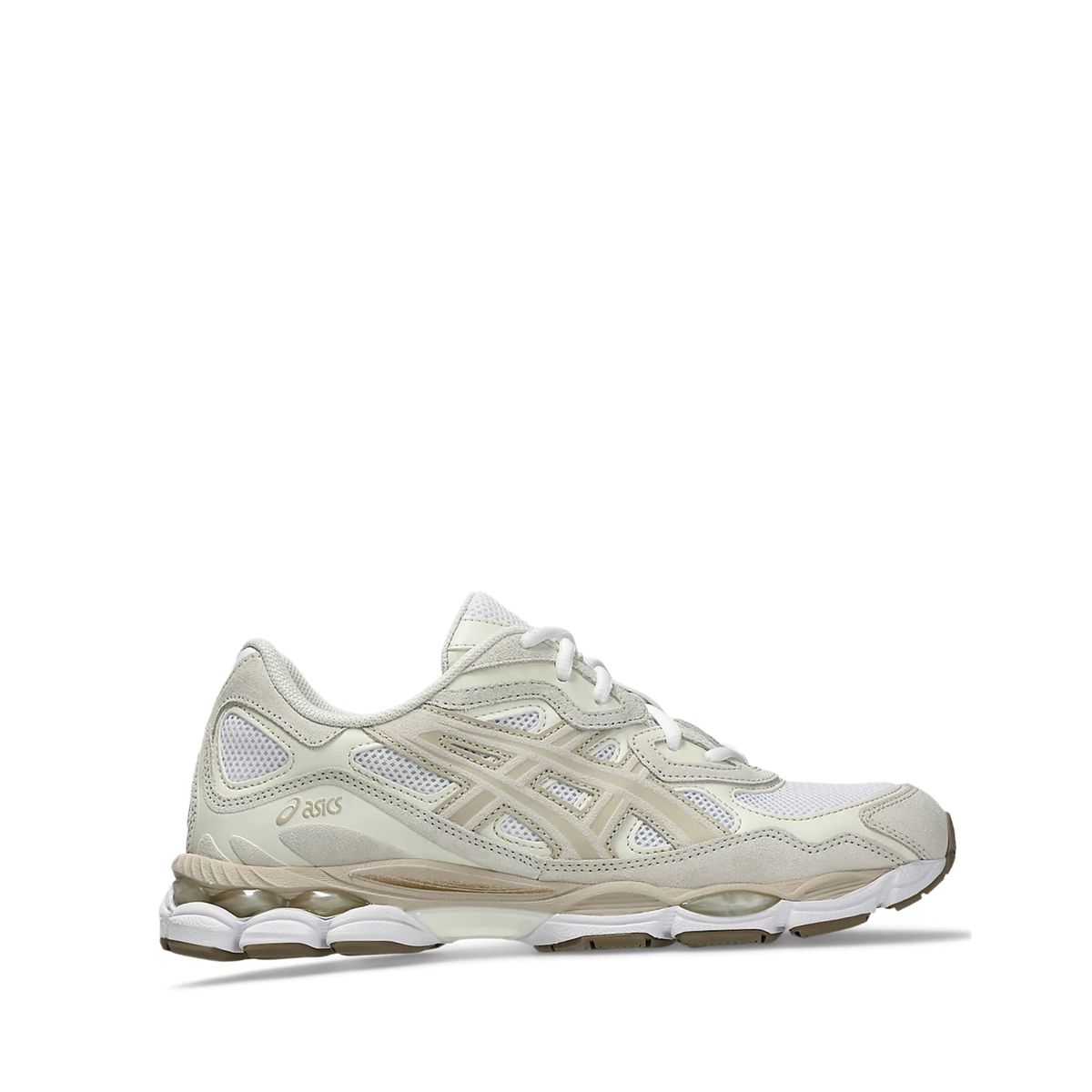Asics Gel NYC sneaker in the WhiteFeather Grey colorway