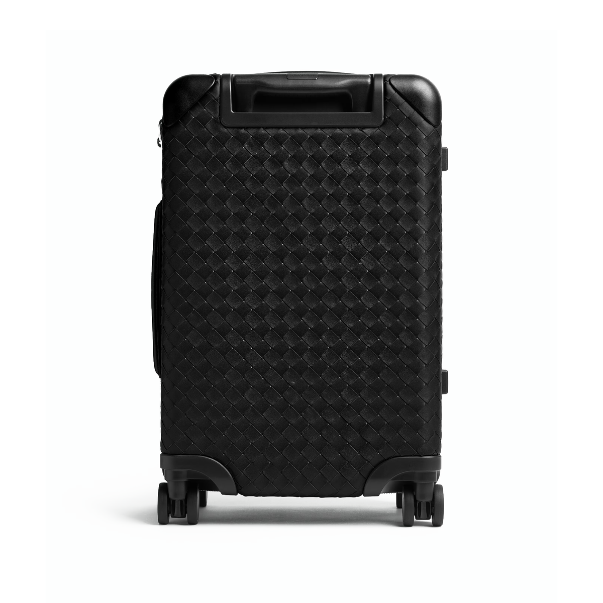 black Bottega Veneta Odyssey Intrecciato cabin suitcase — view 3