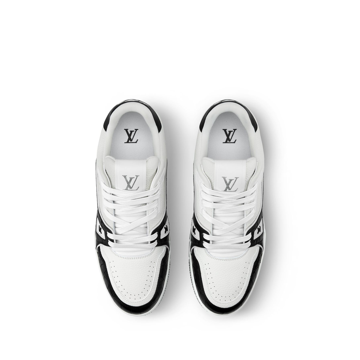 Louis Vuitton LV Trainer sneaker available in a black and white
