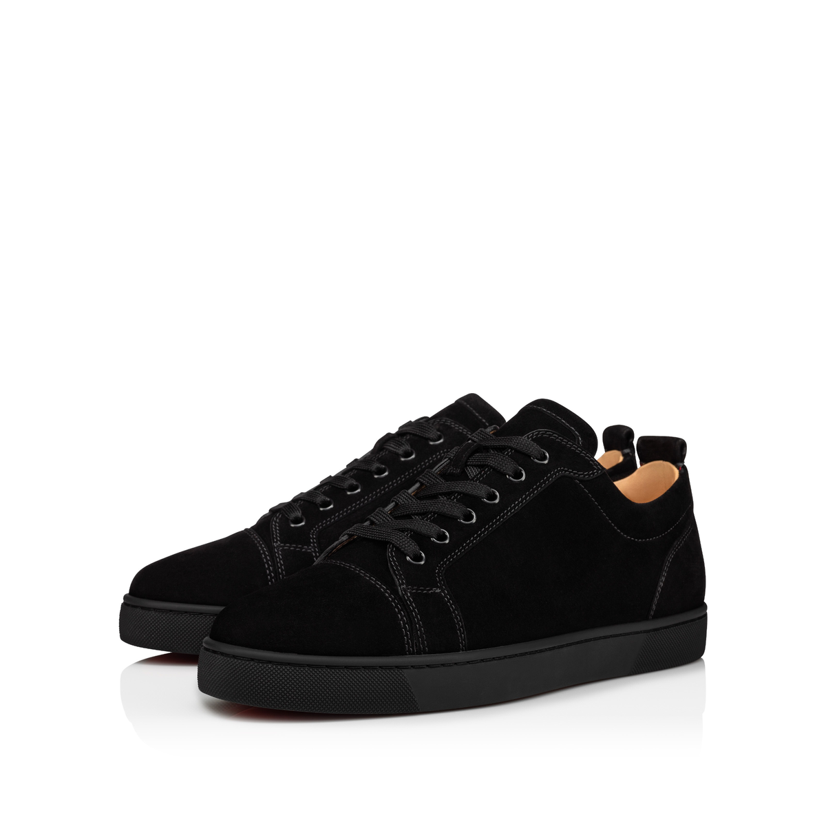 Christian Louboutin Louis Junior Suede Sneakers in black