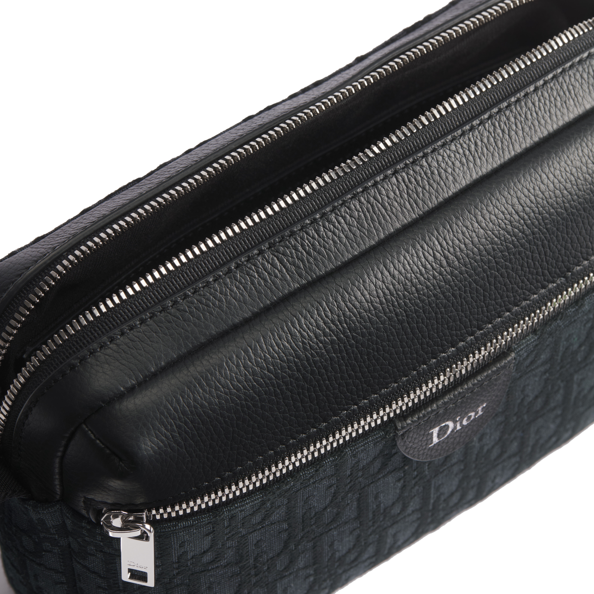 Dior Rider Zipped Messenger Bag crafted in black Dior Oblique — view 4