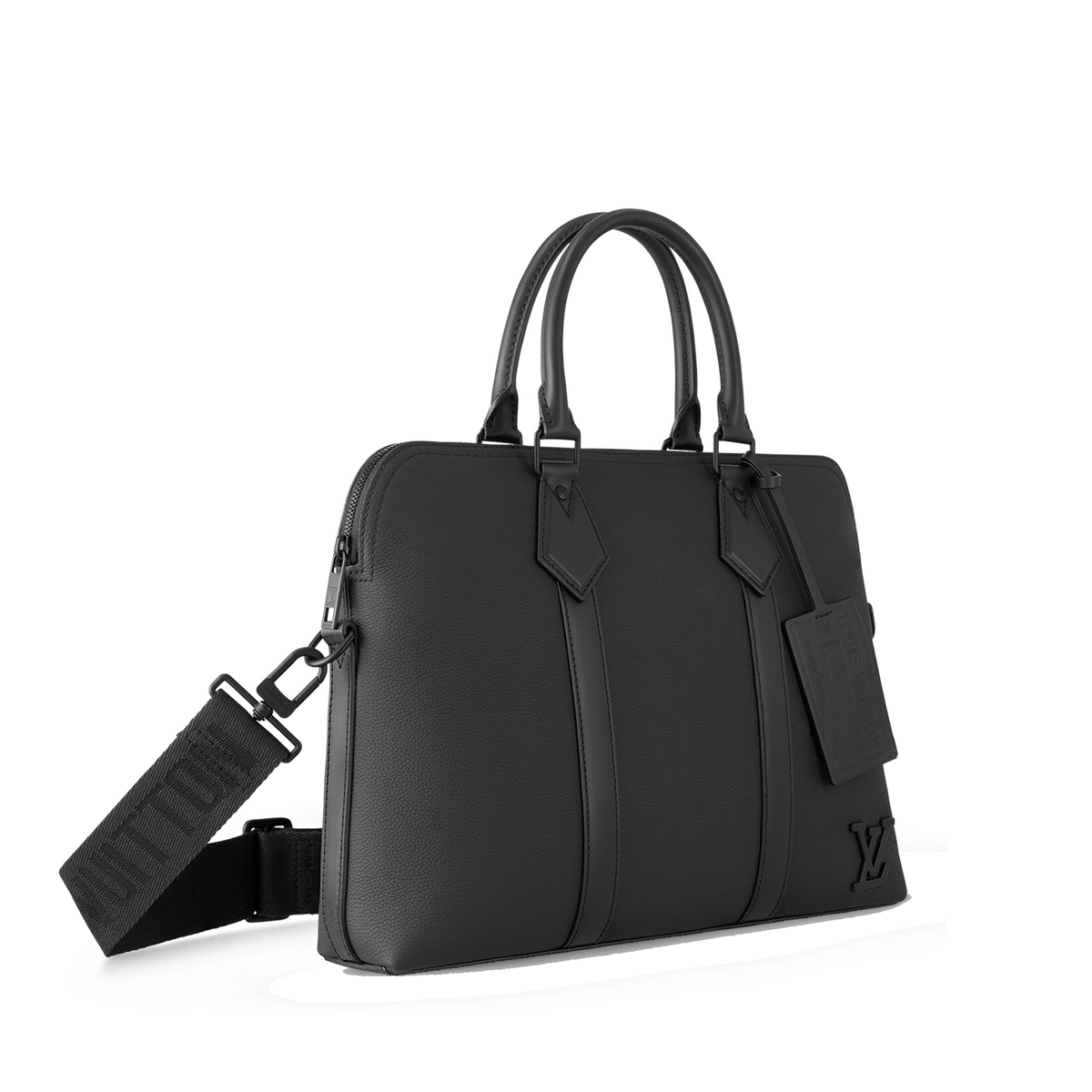 Louis Vuitton Takeoff Briefcase crafted from supple black — view 4