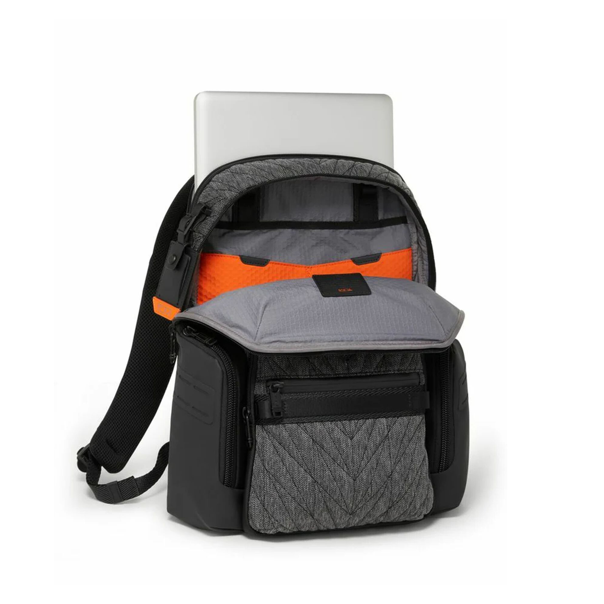 TUMI Alpha Bravo Navigation Backpack featuring a distinct grey — view 2