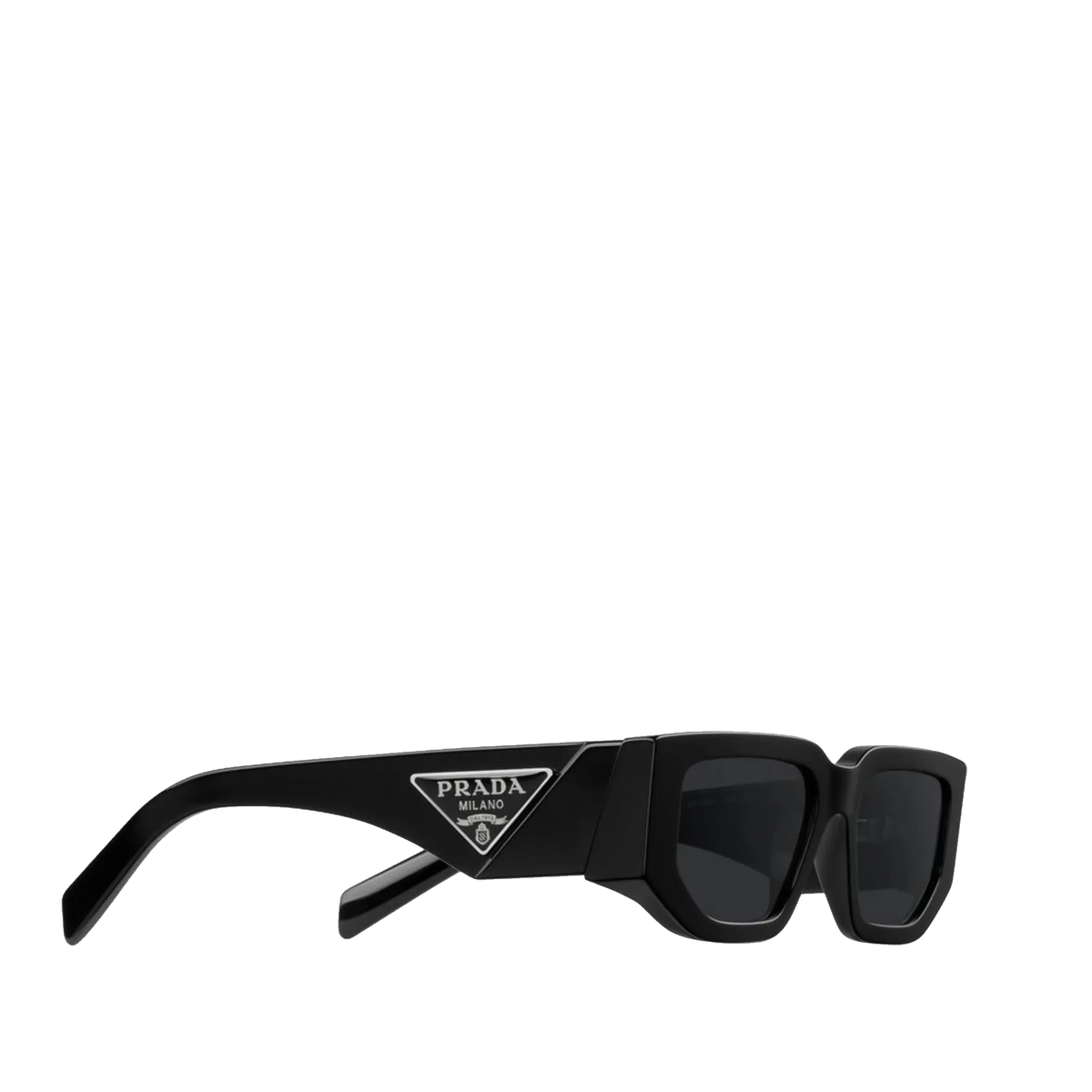 black Prada Symbole rectangle frame sunglasses — view 1