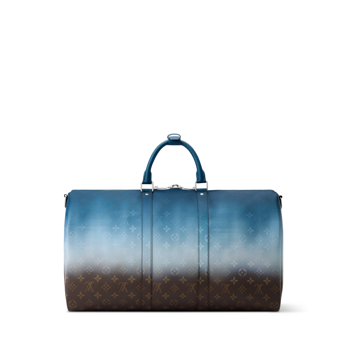 Louis Vuitton Keepall Bandoulire 50 in Blue Monogram Clouds